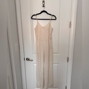 H&M Cream Jumpsuit Minimalist Design